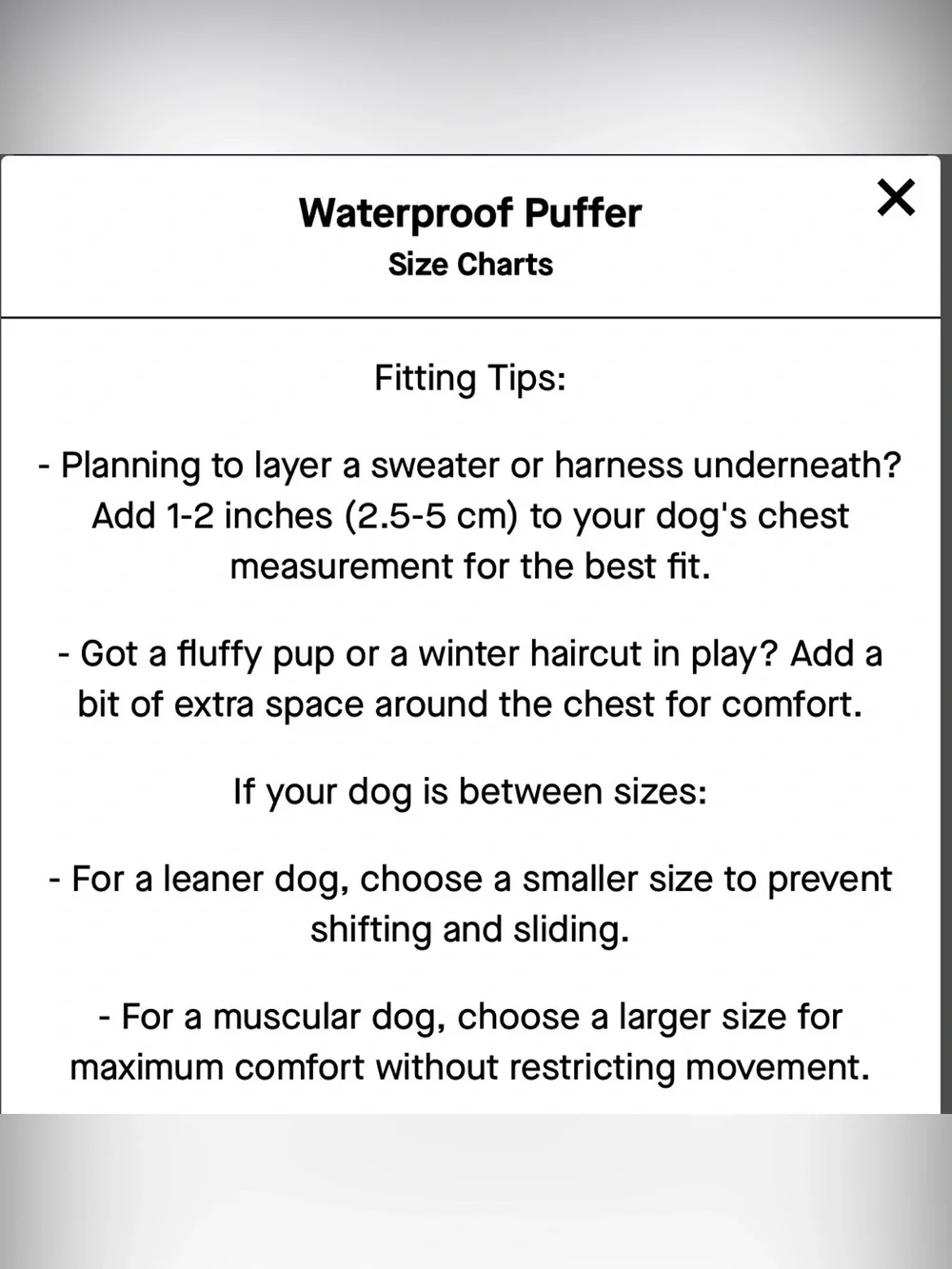 NWOT Canada Pooch Black Waterproof Puffer Size 14+